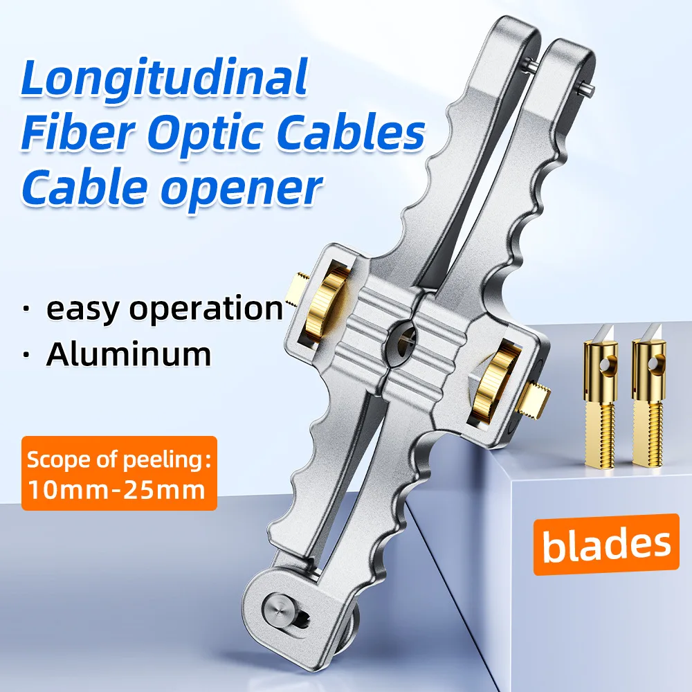 10-25mm Longitudinal Opening Knife Fiber Optic Tools SI-01 Cable Cutter Longitudinal Sheath Slitter Fiber Optical Cable Stripper