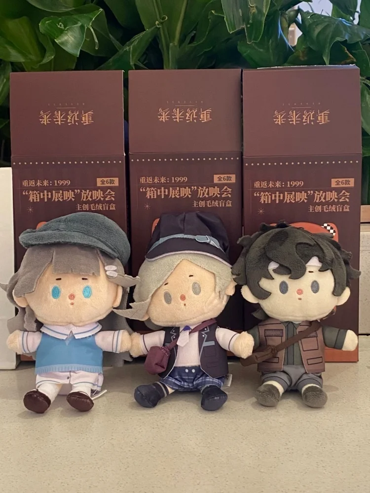 Genuine Anime Reverse:1999 Vertin Sonetto Blonney Marcus Cosplay Fluffy Cotton Maumet Cartoon Puppet Pendant Plaything Keychain