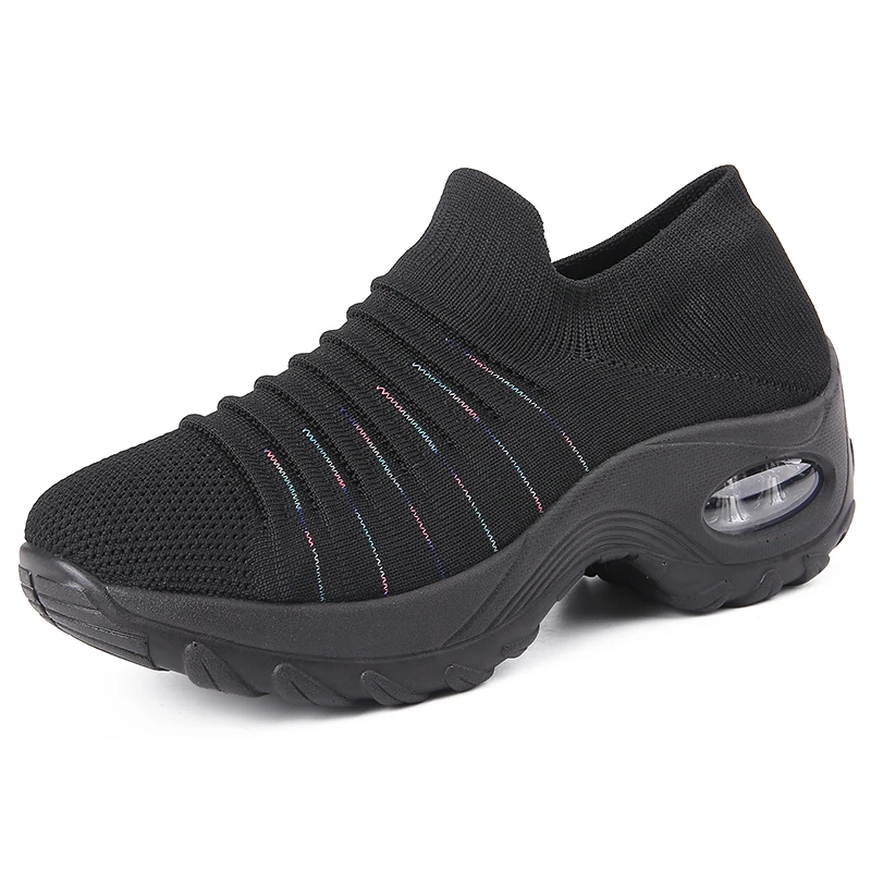 

35-42 Tenis Feminino 2023 Breathable Women Tennis Shoes High Top Sports Gym Athletic Jogging Light Shoes Female Sneakers Black