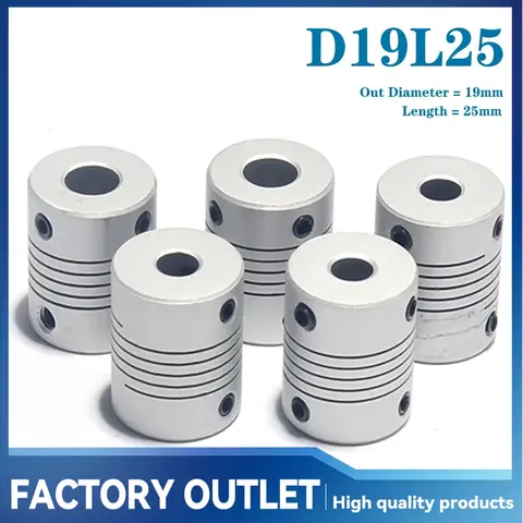 알루미늄 CNC 스텝퍼 모터, 유연한 조 샤프트 커플링, 인코더 타각기, D19L25, 3mm, 4mm, 5mm, 6mm, 6.35mm, 8mm, 10mm 알루미늄 CNC 스텝퍼 모터, 유연한 조 샤프트 커플링, 인코더 타각기, D19L25, 3mm, 4mm, 5mm, 6mm, 6.35mm, 8mm, 10mm
