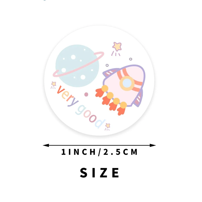子供のためのステッカーが付いた宇宙飛行士の絵,古典的なおもちゃ,子供のためのかわいい動物のステッカー,学童の装飾,100〜500個,新しい
