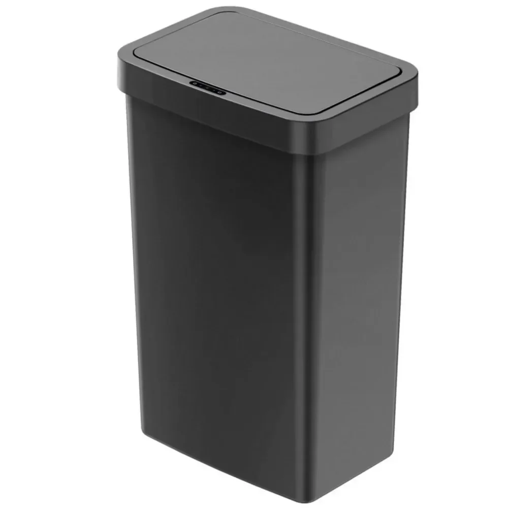 

Gallon Trash Can, Plastic Motion Sensor Kitchen Trash Can, Black