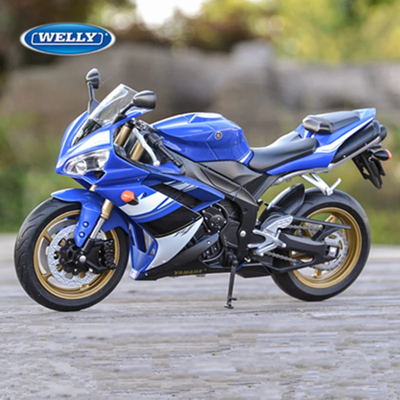 

WELLY 1:10 YAMAHA YZF-R1 Alloy Racing Motorcycle Model Simulation Diecast Metal Street Sports Motorcycle Model Children Toy Gift