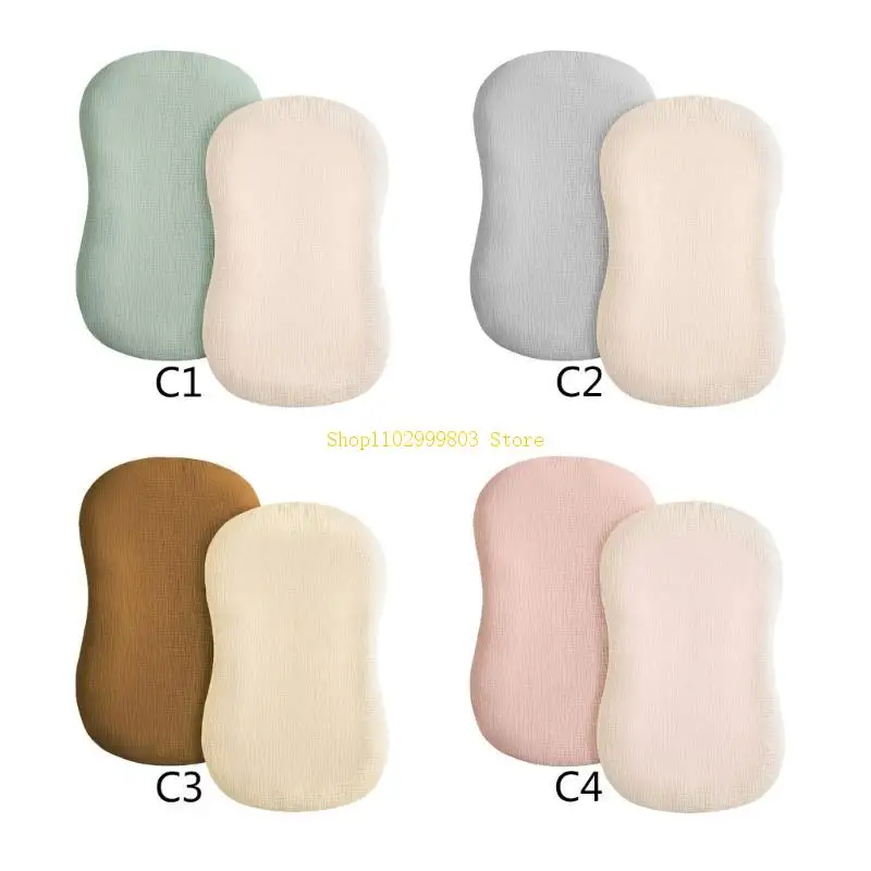 

2xBaby пеленальный коврик, эластичный чехол для кроватки для малышей J0MF