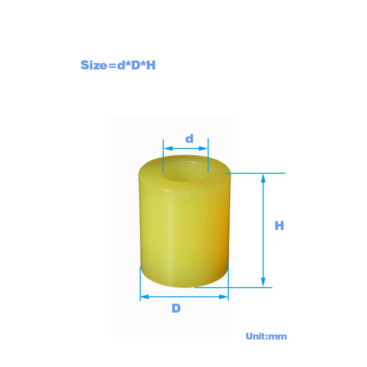 Coupling Polyurethane Rubber Shock-Absorbing Sleeve Column/Elastic Sleeve Shock-Absorbing Buffer Rubber Ring Anti-Collision Pad