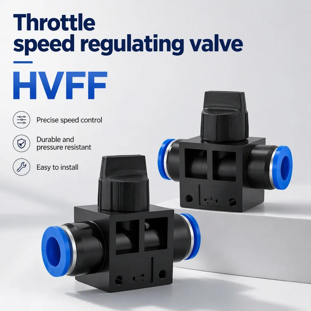 10/50/200pcs HVFF 2 Way Quick Release Pneumatic Hand Valve 4mm 6mm 8mm 10mm 12mm Push In Air Hose Tube Connector Fitting