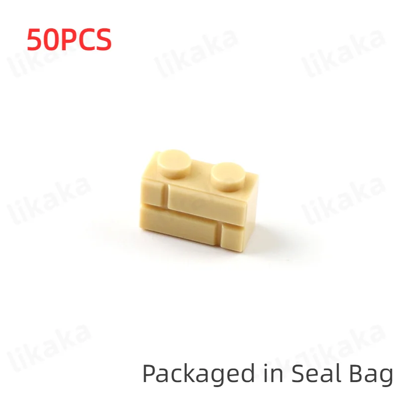 50 قطعة مدينة الجدار كتل ل MOC منزل سميكة 1*2 1*4 ل النقاط اللبنات DIY بها بنفسك اكسسوارات متوافق الكلاسيكية البناء الطوب #6