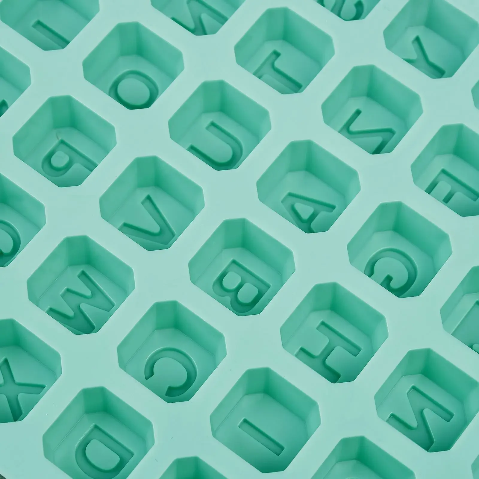48 Letter Enghish Alphabet letter Silicone Mold Soap Mould Cake Cupcake bake Bakeware Chocolate Soap Diy Decorating Tools Mould view 4