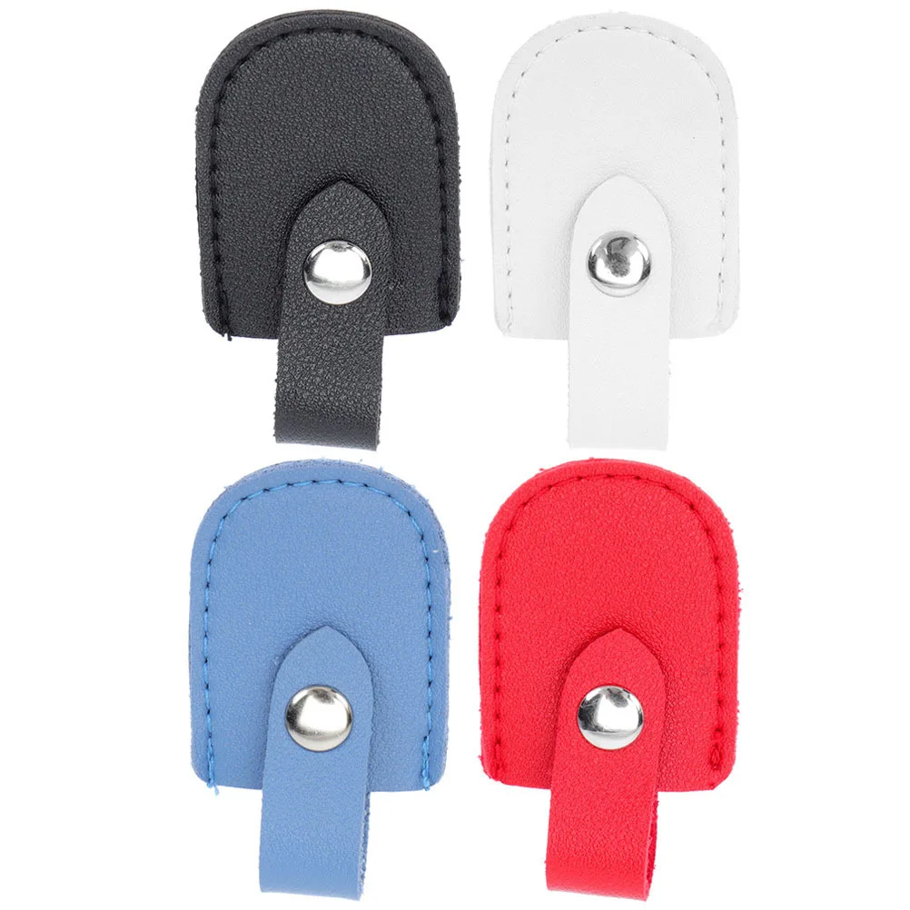 

4Pcs Nail Scissors Cover PU Material Durable Rustproof Stylish Design Manicure Tool Protector Cuticle Scissors PU Cover