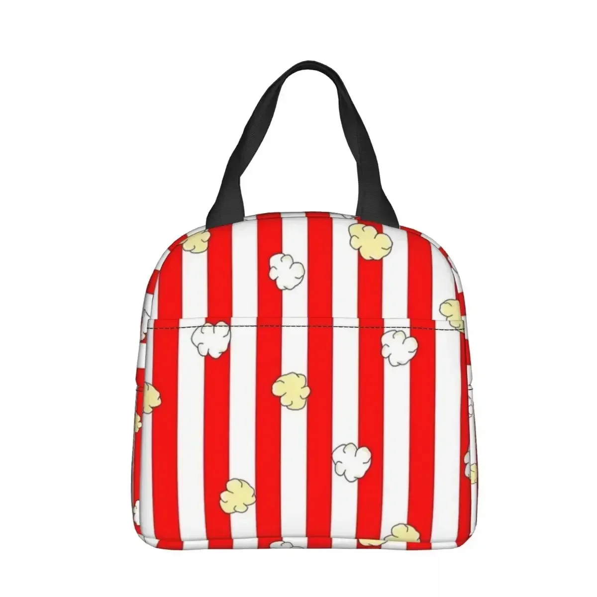 Movie Theater Buttered Popcorn Insulated Lunch Bag Thermal Bag Meal Container Tote Lunch Box Bento Pouch Office Picnic