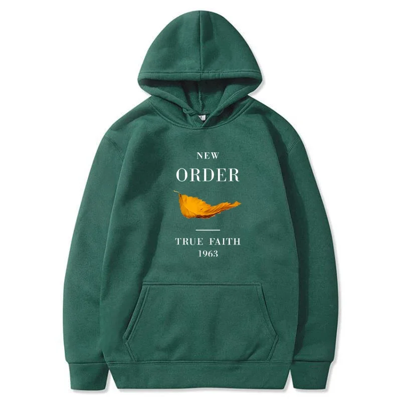 Men Hoodie Clothes Cotton New Order True Faith Fitted Tee Shirts Male Hoodie Guys Women HoodieOversized Weatshirts Clothing