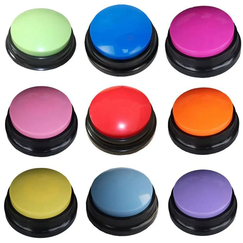 

Toys Voice Recording Noise Makers Voice Repeater Pet Supplies Recording Talking Button Answering Buttons Dog Toys