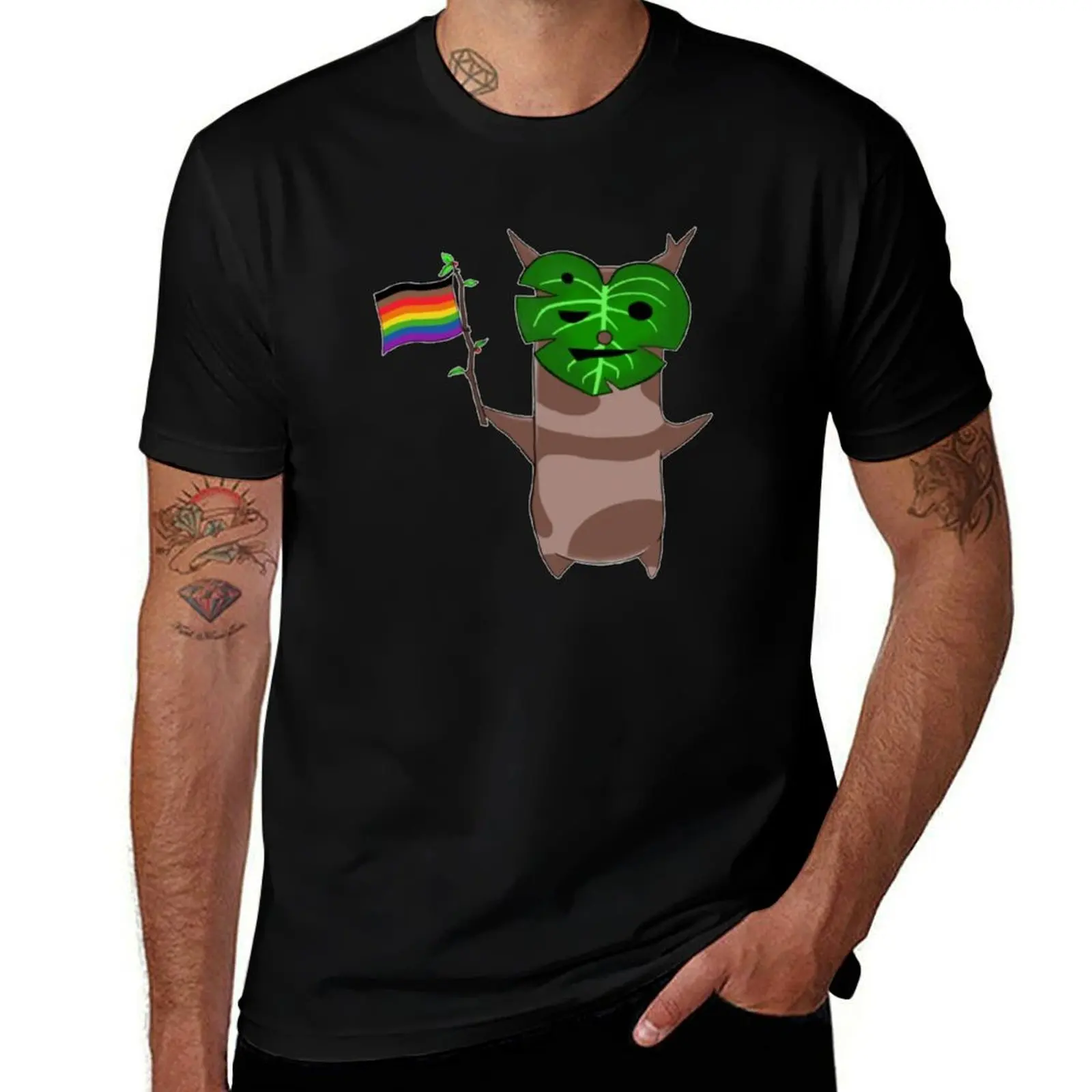 Футболка BOTW Korok Rainbow Pride Flag, стильный топ с короткими рукавами и графическим рисунком