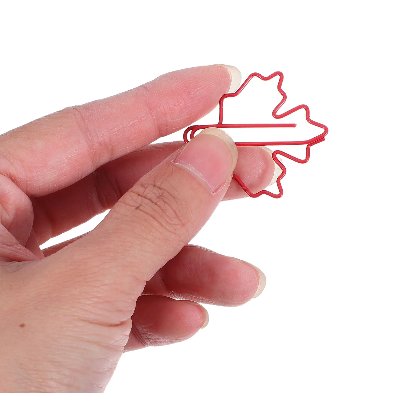 

50pcs Leaf Shaped Paper Clips Multicolored Office Supplies Craft Accessories Document Organization Desk organizer