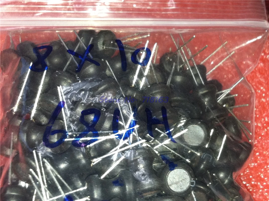 10pcs Unshielded Wirewound DIP  Inductor 0810(8*10mm) 2.2uH 3.3uH 4.7uH 10uH 22uH 33uH 47uH 68uH 100uH I-shaped inductance