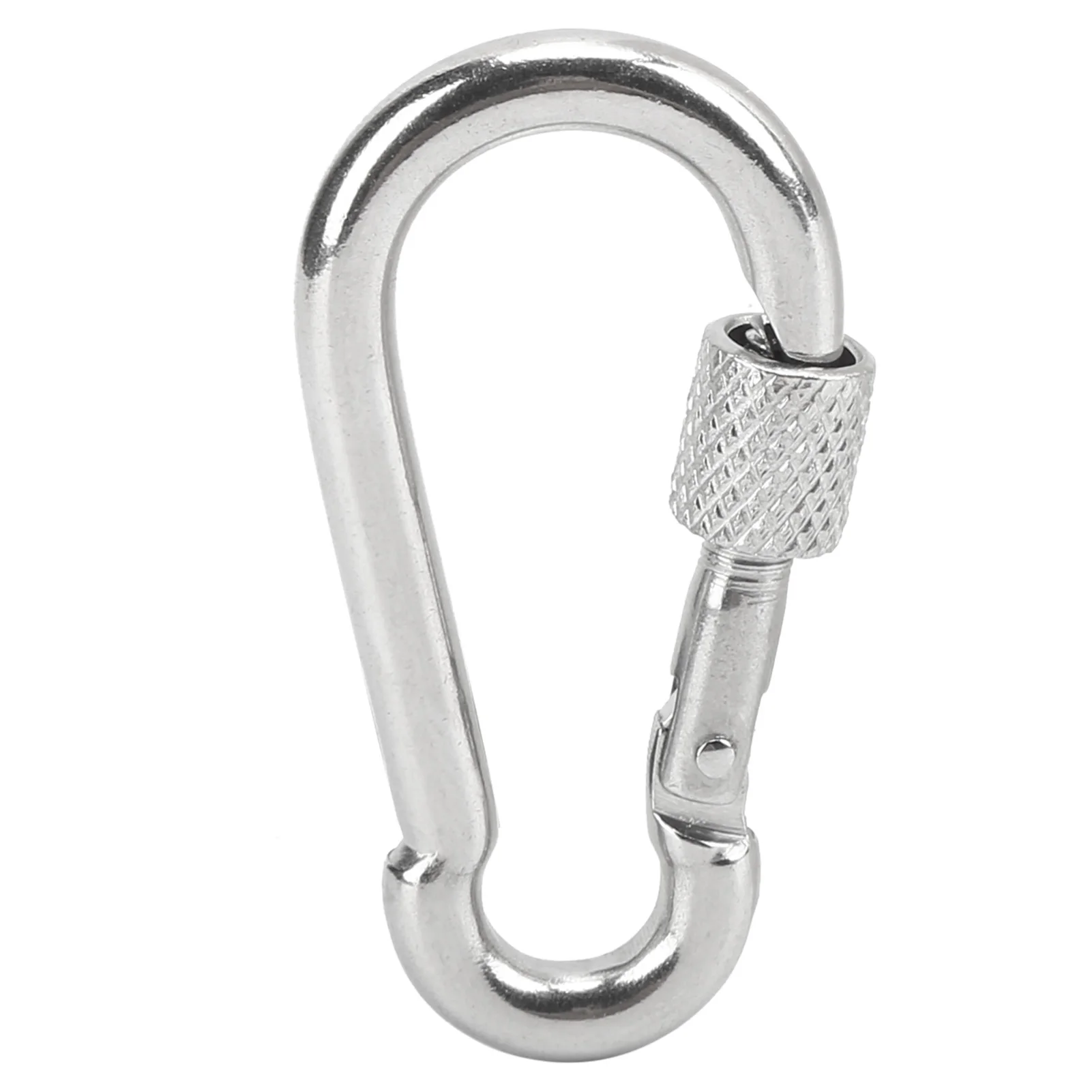 10Pcs Safety Rope Snap Hook Spring Carabiner M5 Stainless Steel Spring Carabiner Rope Hanging Buckle Accessories view 6