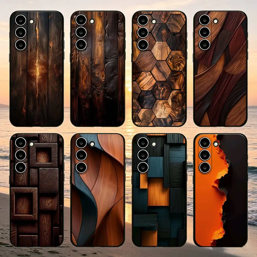 

Vintage Wood Grain Phone Case For Samsung Galaxy A52 A42 A32 A22 A12 A02S A72 A73 A51 A41 A31 A21S A71 A30S Black Cover