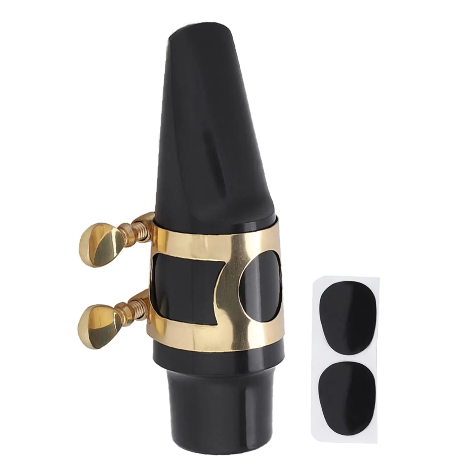 

Alto Saxophone ABS Mouthpiece with Cap Metal Buckle and Clarinet Reeds - Musical Instrument Kit