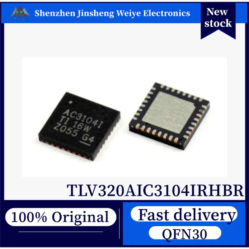

(10/50 pieces) 100% New TLV320AIC3104IRHBR TLV320AIC3104I AC3104I QFN32 Stereo Audio Codec. In Stock, Original, Fast Shipping.