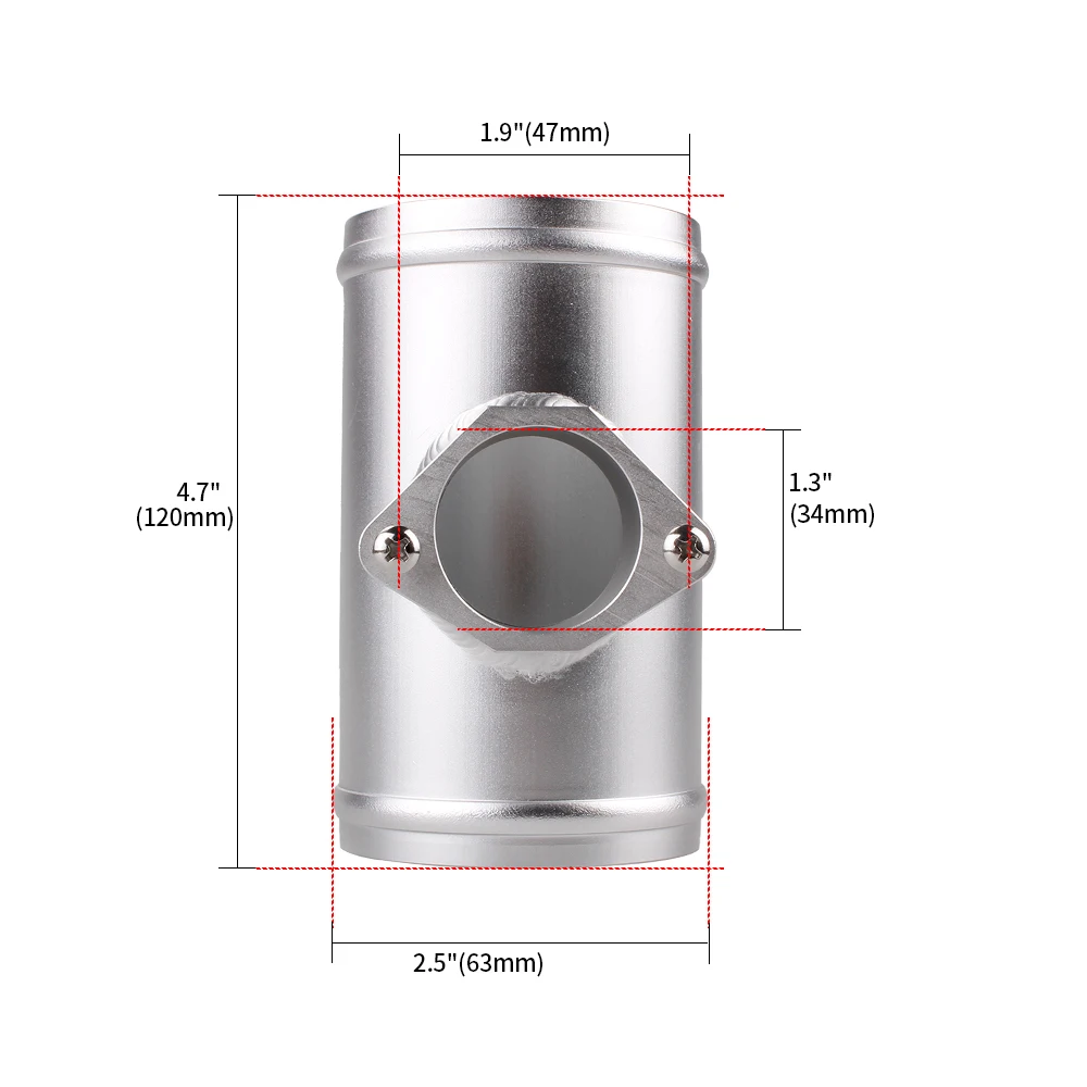 Free Shipping 63/70/76mm Air Flow Sensor Mount Air Flow Meter Base For Cadillac Volkswagen Nissan Intake Meter Adapter MAF009