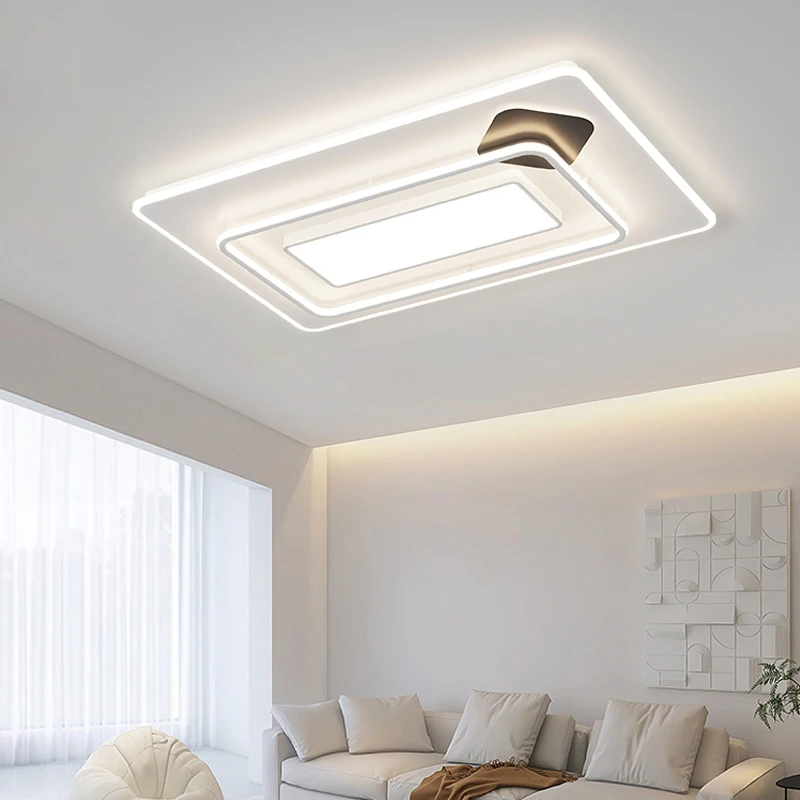 The living room ceiling light is modern,and minimalist. The home main light is warm, and the internet is popular.