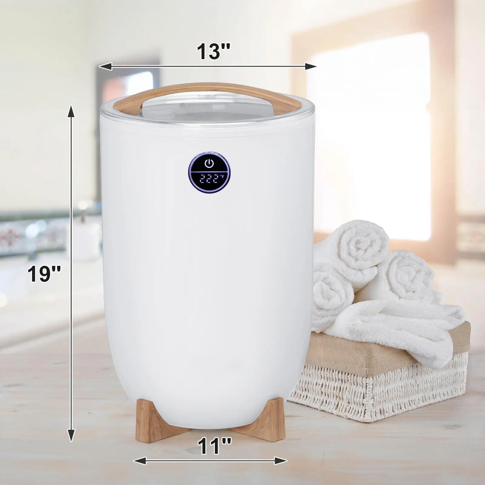 

Customizable Spa Towel Warmer Bucket, High Quality 20 L Large Capacity Face Towel Heater, Best Bathroom Winter Gift for Friends
