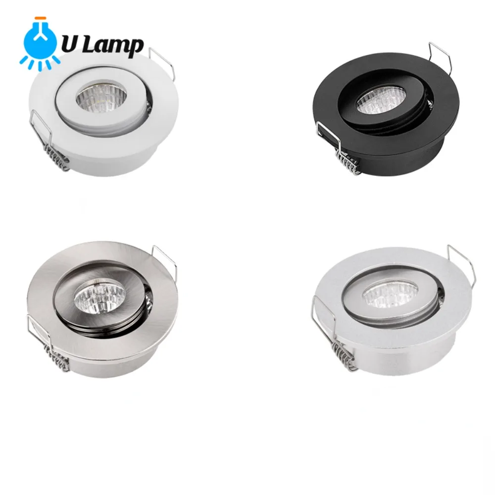 

Round Adjustable Angle LED Spotlight 3W AC90-260V LED Ceiling Lamp for Room Store Exhibition Hall Indoor Lighting