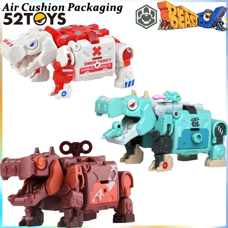 

52TOYS Genuine BEASTBOX Series Transformable Bimon Mechanical Hippopotamus Analgesic Global Limited Action Figures Model Toys
