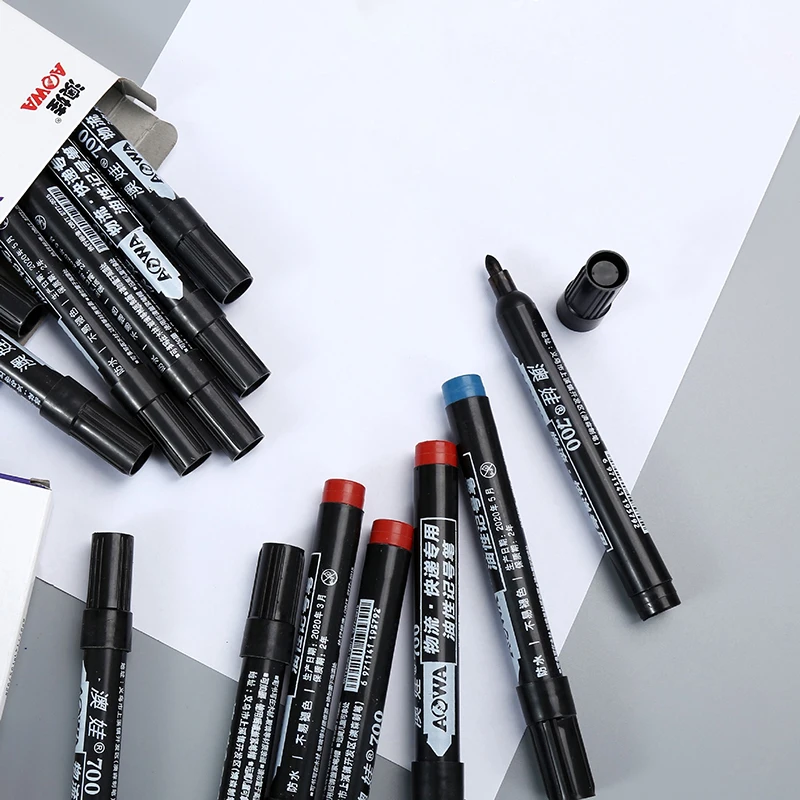 Marker Large Capacity Can Add Ink Oil For Marking Large Head Pen Non-fading Shipping Mark Pen Wholesale