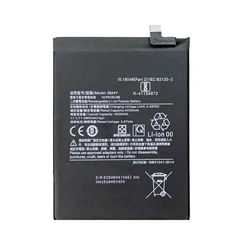 Nieuw Verbeterde Oplaadbare BM4Y 4520mAh Hoge Capaciteit Vervanging voor Xiaomi Poco F3 / K40 / K40 Pro Mobiele Telefoon Batterij + gereedschap