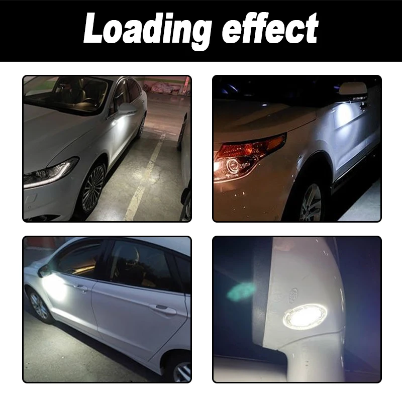 2x Car Rearview Mirror Lights For Ford Edge Mondeo MK5 5 Fusion 2 Explorer Everest Mustang Side LED Light / Car Auto Accessories
