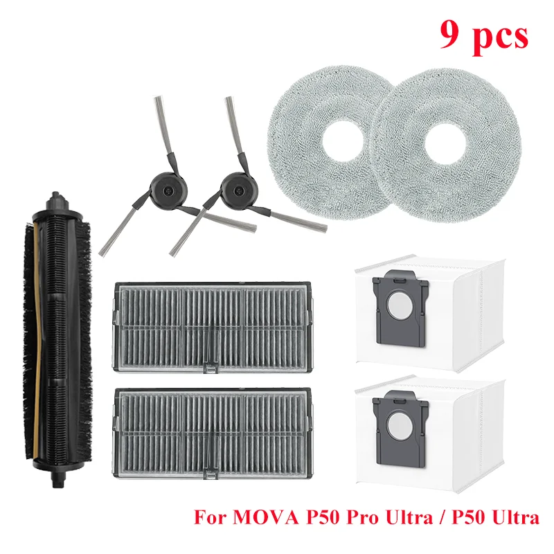 Spare Parts FOR MOVA P50 Pro Ultra /P50 Ultra Robot Vacuum Cleaner