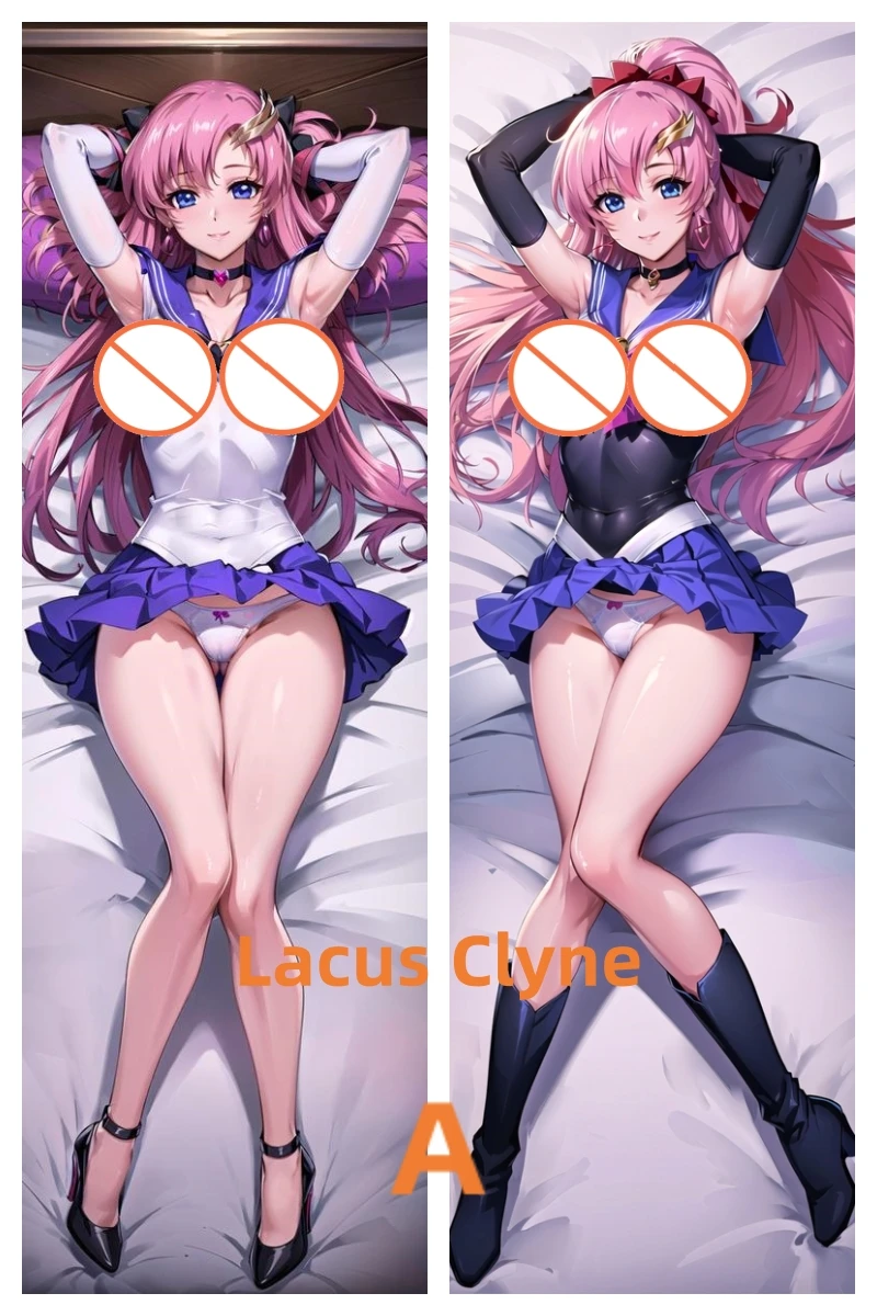 

Dakimakura Anime Pillow Case Lacus Clyne Double-sided Print Of Life-size Body Pillowcase Gifts Can be Customized