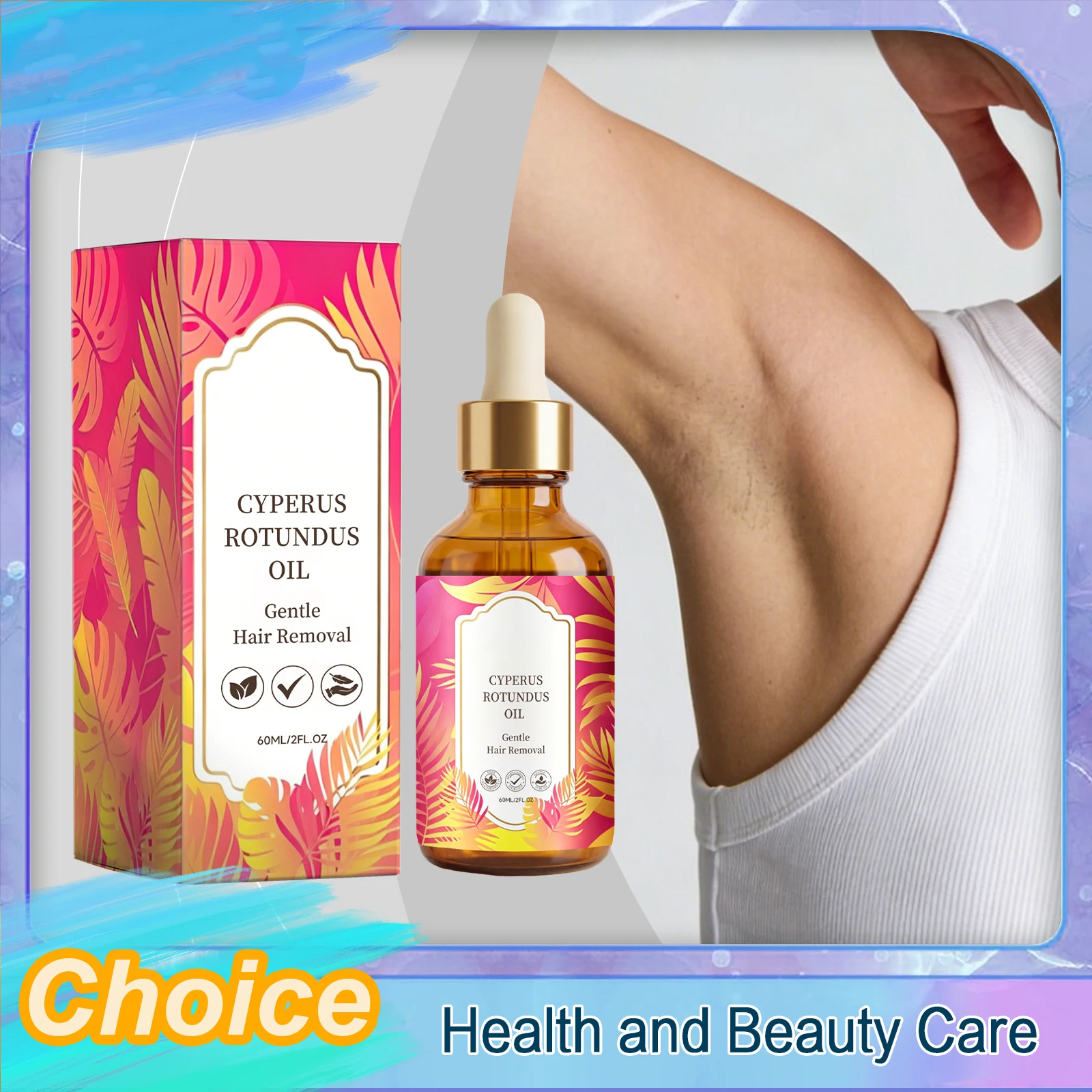Cyperus Rotundus Hair Removal Oil Softens Skin Gentle Care Improves Skin Texture Daily Moisturizes Cleanses Skin And Hair New