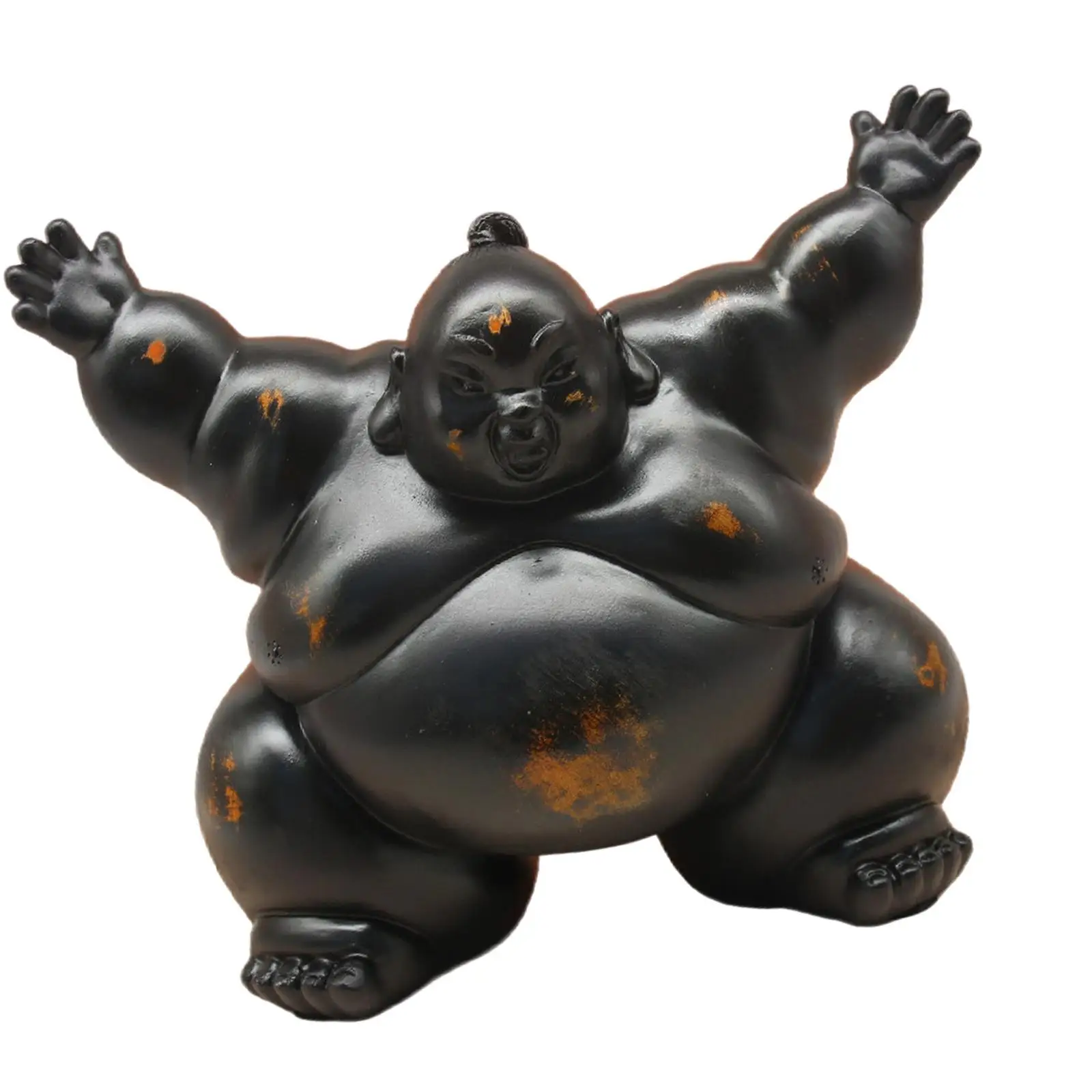Sumo Figurine Housewarming Gift Creative Collection Decorative Tea Pet Ornament for Bedroom Living Room Office Desk Entryway