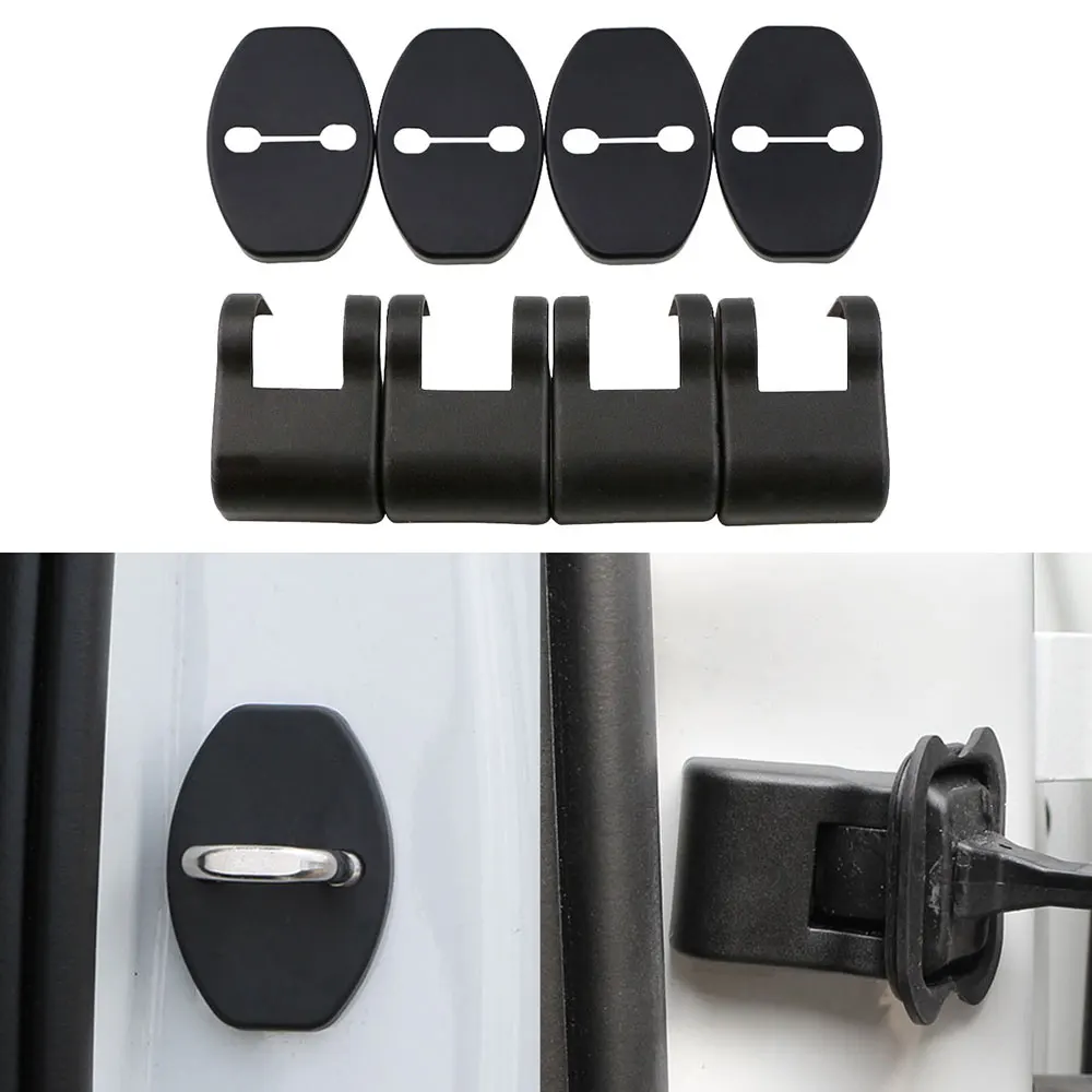 Car Door Lock Check Arm Cap Cover Door Stopper Cover for Audi Q3 Q5 Q7 Q8 Q2 A4 B6 B7 A6 C5 C6 Q2 A3 A5 A7 A1 TT Accessories