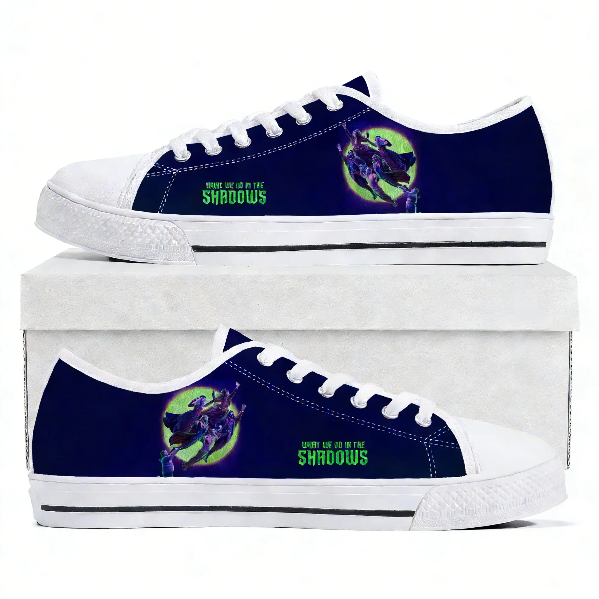 

What We Do in The Shadows Low Top High Quality Sneaker Mens Womens Teenager Canvas Sneaker Casual Shoes Patterns Customize Shoes
