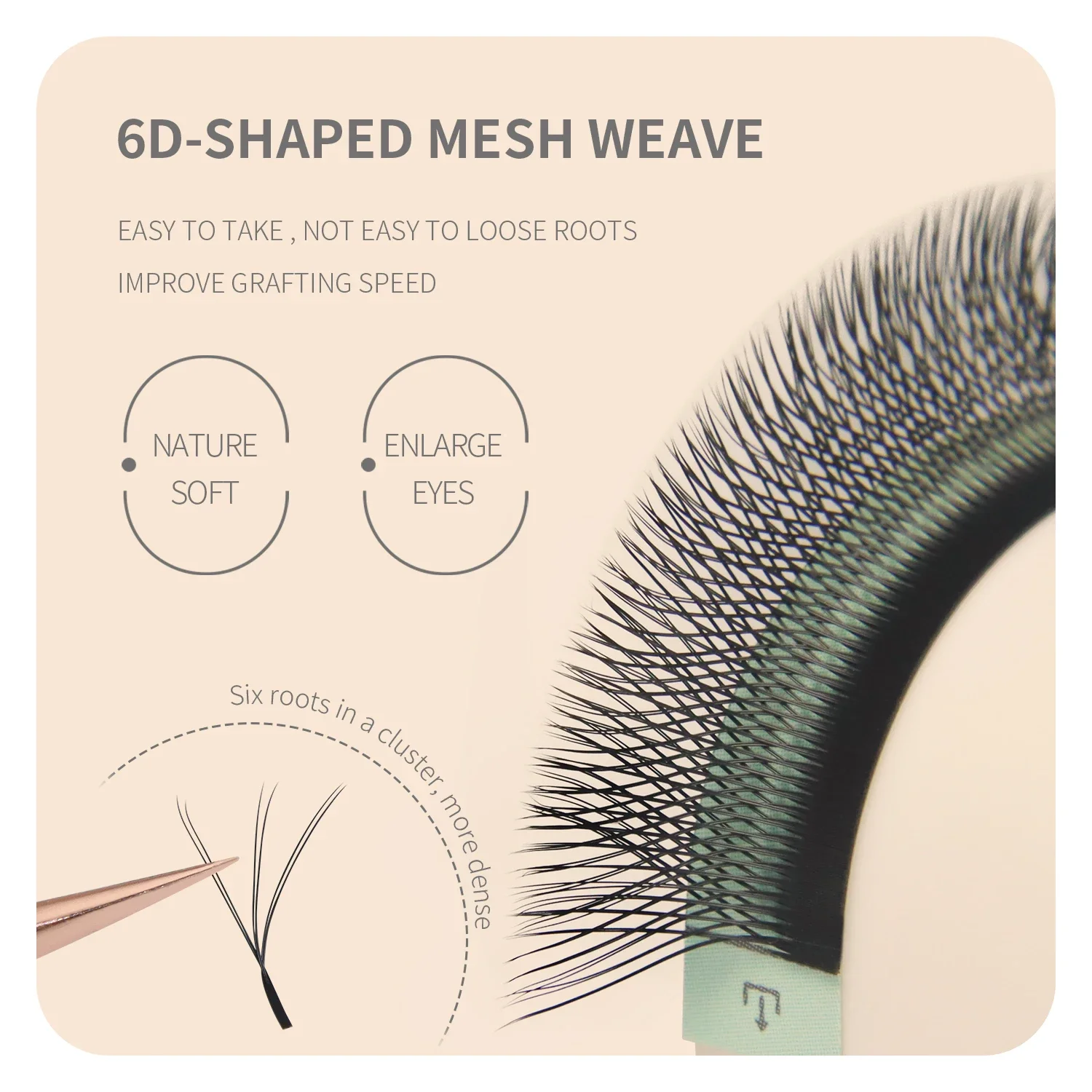 ANNAFRIS  2Tips 3D W Black Eyelash Extension Premade Volume Fans Natural Soft 6D W Shape Automatic Flowering Bloom False Lashes