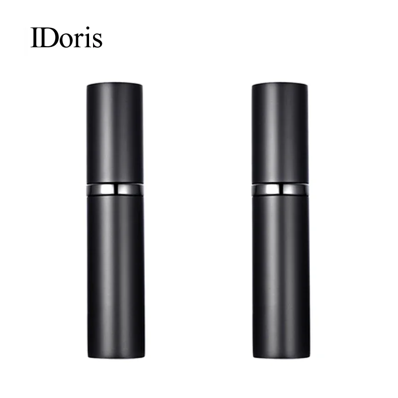 IDoris 5ML Perfume Vaporizers Mini Portable Perfume Bottle Travel Refillable Empty Perfume Atomizer Black 2 PCS