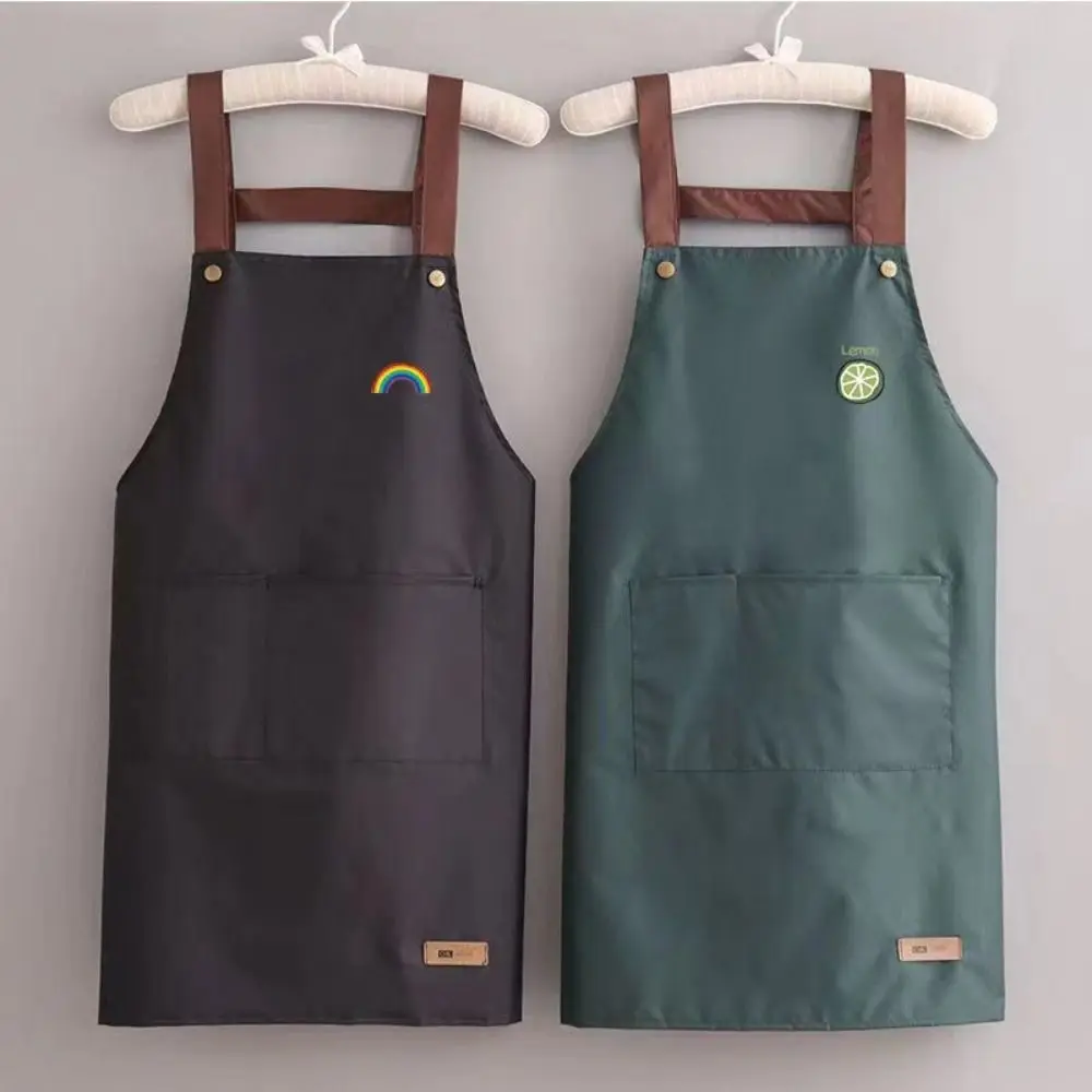 Cooking Dining Chef Apron Kitchen Aprons Oilproof Waterproof Dining Aprons Home Cleaning Accessories Cooking Apron Coffee House