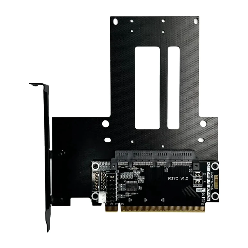 Top-512Gbps Pcie 5.0X16 Naar 4C+ Riser Card 4C+ Uitbreiding Testen Bescherming Adapterkaart EDSFF Server GEN5 16X Extender