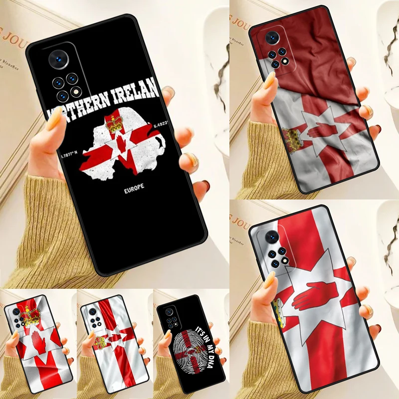 Silk Flags Northern Ireland Case For Samsung Galaxy S24 Plus S23 S20 S21FE Lite S22 Ultra Note 20 S8 S9 S10 Phone Coque