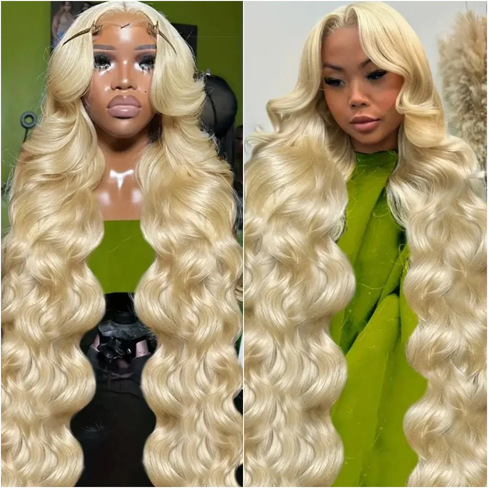 

Blonde Body Wave Lace Front Wig 13x4 13x6 HD Transparent Lace Wigs Human Hair 613 Pre Plucked Frontal Wigs for Women 220 Density
