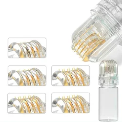 Hydra Needle 64 Titanium Serum Applicator Tools Golden Needle Face Roller For Beauty Skin Care