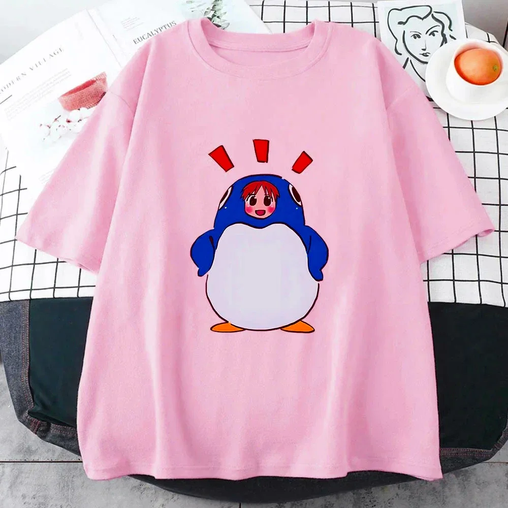 Azumanga Daioh Chiyo Mihama تي شيرت المرأة الصيف البطريق انمي ياباني بلايز Kawaii لطيف قصيرة الأكمام بلايز الشارع الشهير #4