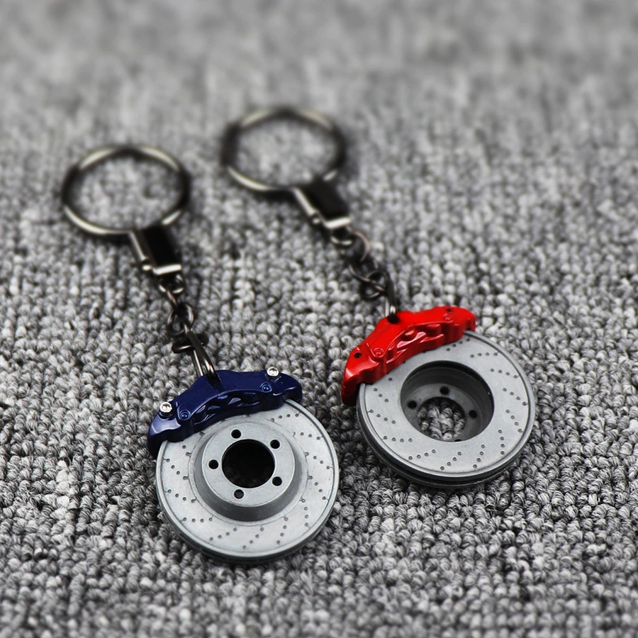 Rotatable BMW Metal Brake Caliper Car Keyring For BMW M3 M5 M4 XM E30 E46 E34 E60 E61 F82 F80 Keychain Accessories