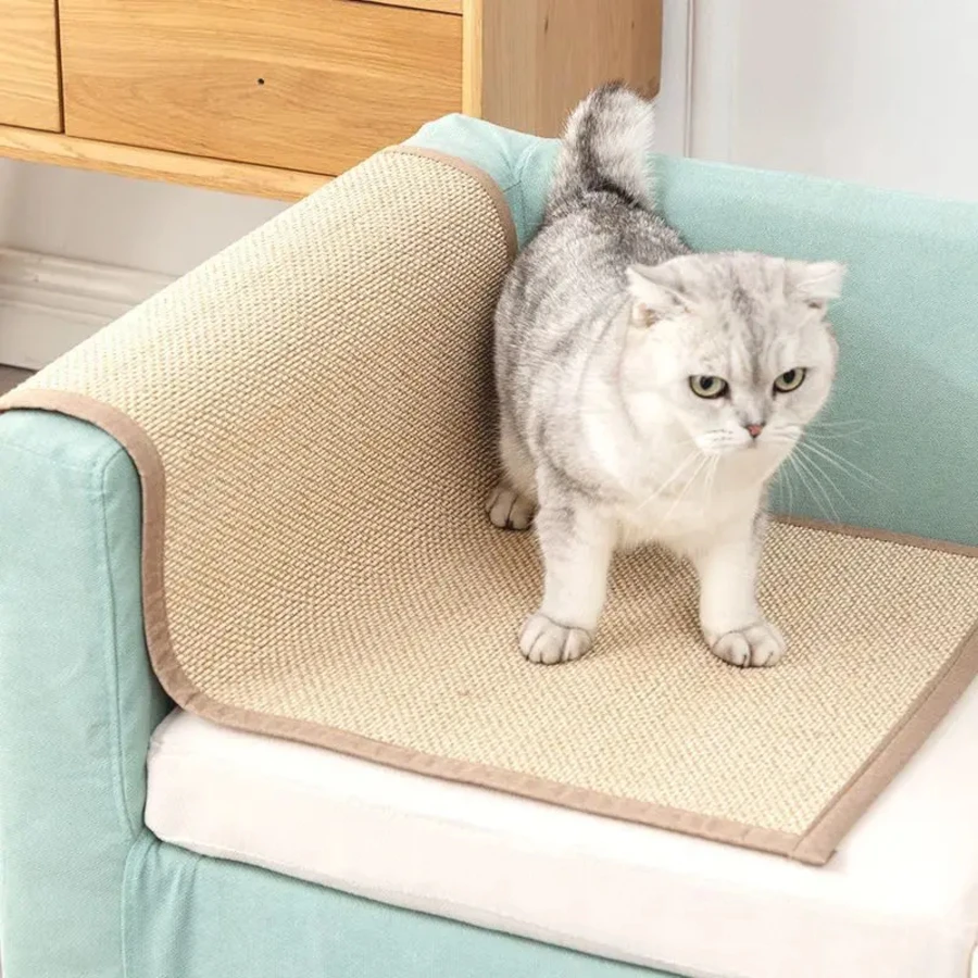 Bamboo Cat Scratch Mat Wear-resistant Sofa Furniture Protecter Cat Scratching Board Cat Paws Sharpen Massage Self Pet Supplies