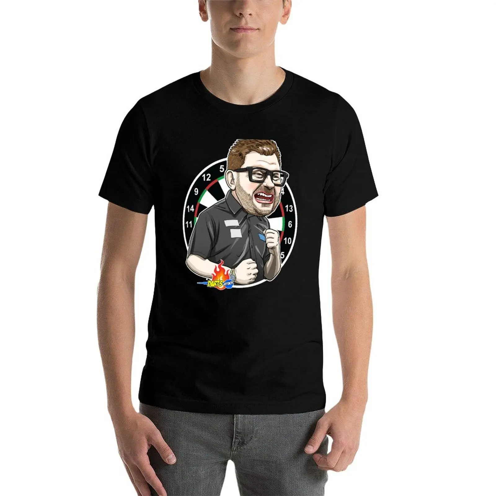 

Caricatura James Wade, by Darts Attack T-Shirt man t shirts graphic printed t shirts for man T-Shirt