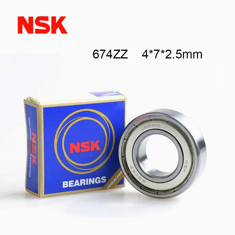 

Origin NSK Bearing 674ZZ High Speed Miniature Bearing 5/10pcs 4x7x2.5 Slim Thin Section Deep Groove 674ZZ Ball Bearings 674 ZZ