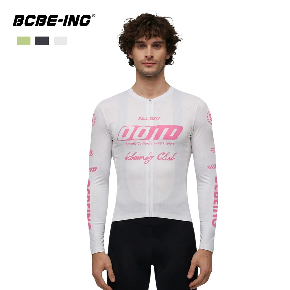 

BCBE-ING Men Cycling Jersey Pro Team Race Fit Bicycle Jersey MTB Road Bike Shirts Breathable Quick Dry Mesh Man Cycling Maillot
